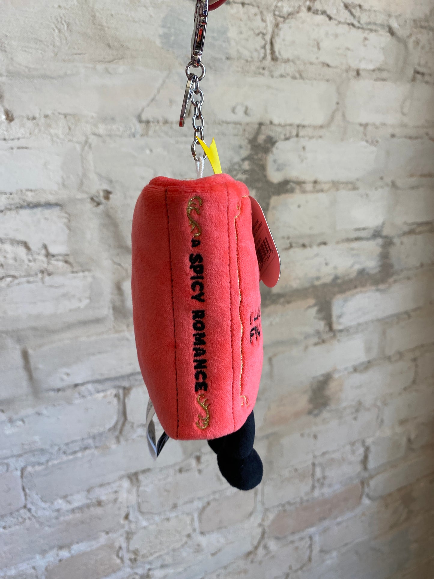 “I Like My Men Fictional” plushie keychain