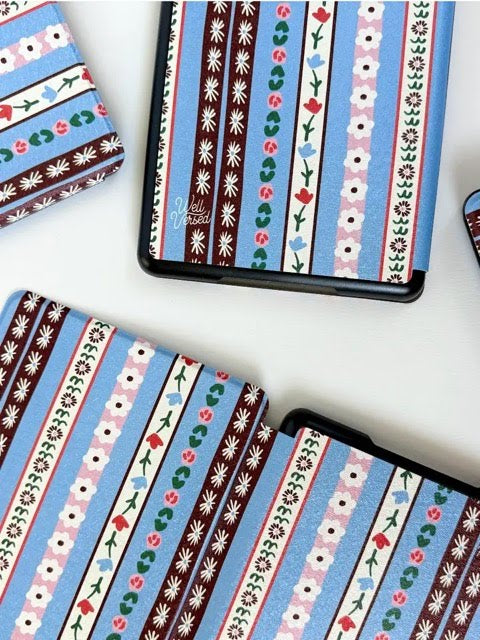 Storybook Stripe Kindle Case