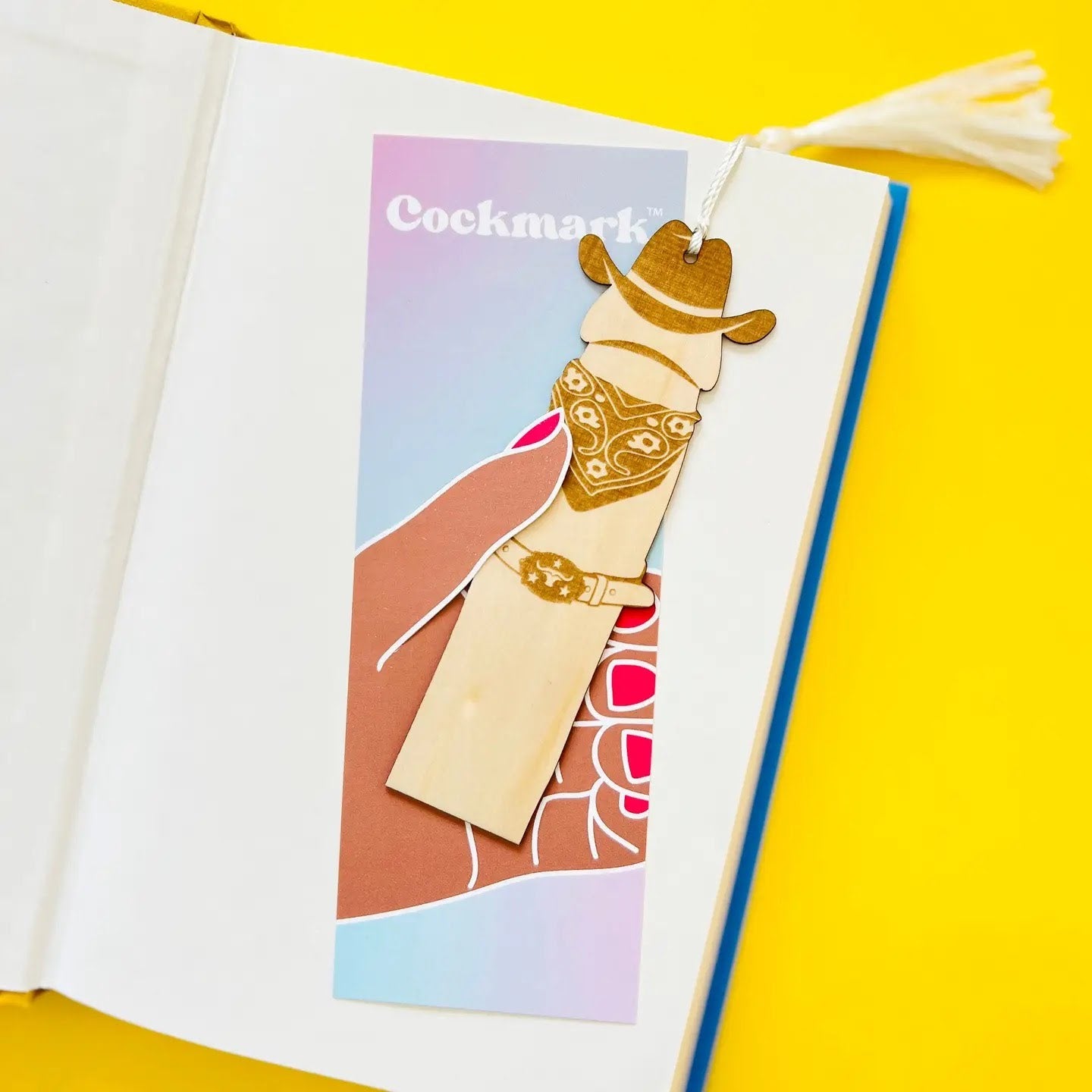 Cowboy Cockmark Bookmark