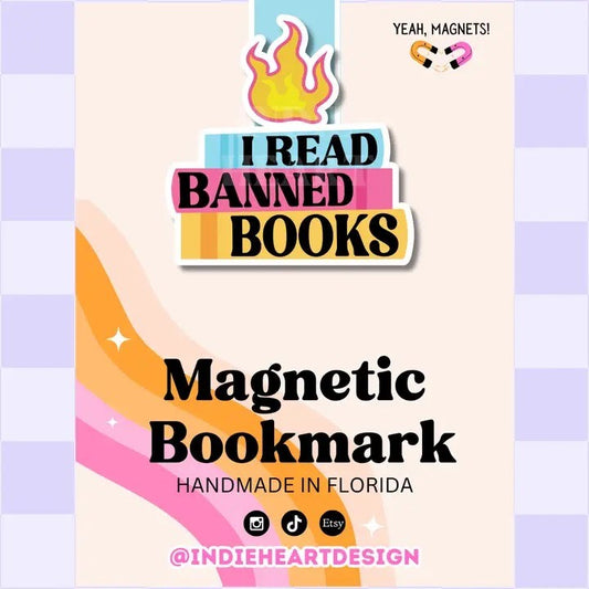 I Read Banned Books | Magnetic Bookmark