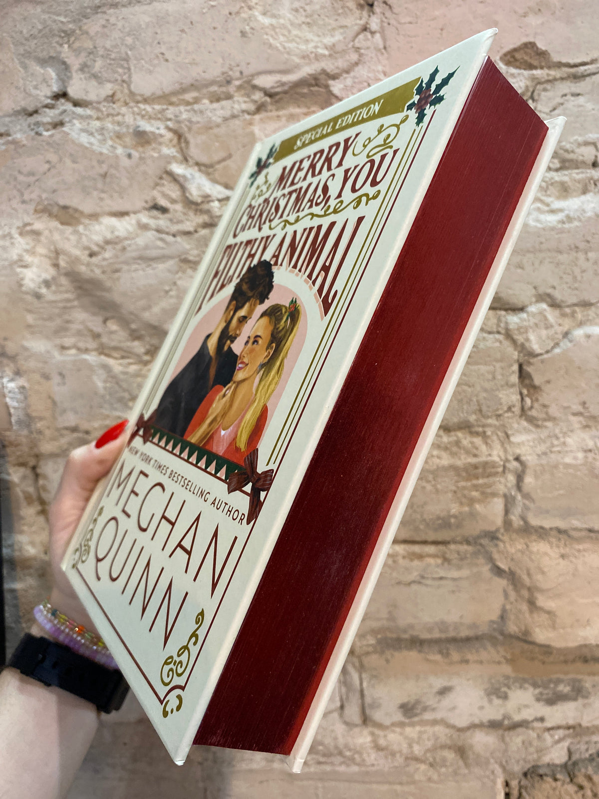Merry Christmas, You Filthy Animal by Meghan Quinn (Book 2) (Deluxe Hardcover)