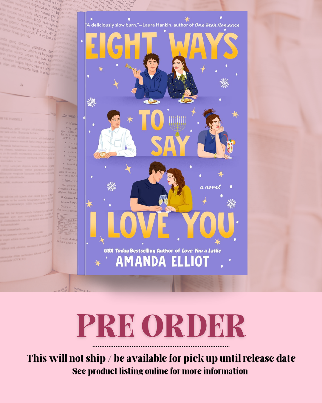 Eight Ways to Say I Love You by Amanda Elliott *PREORDER*