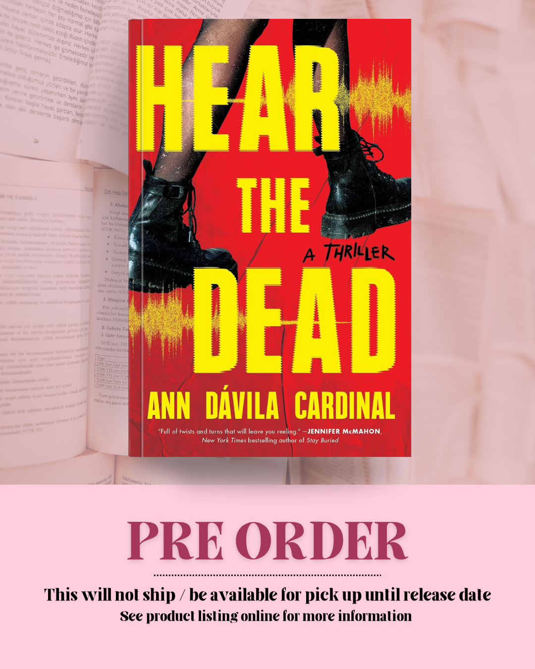 Hear the Dead by Ann Dávila Cardinal *PREORDER*