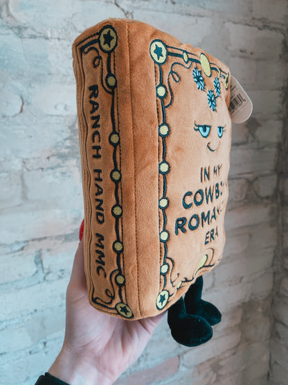“In My Cowboy Romance Era” book plushie