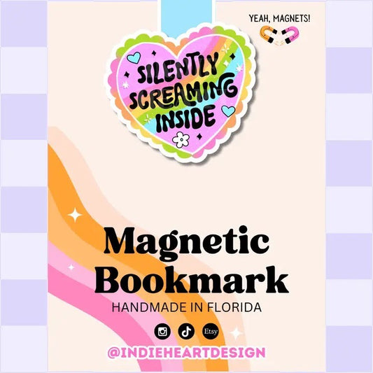 Silently Screaming Inside | Magnetic Bookmark