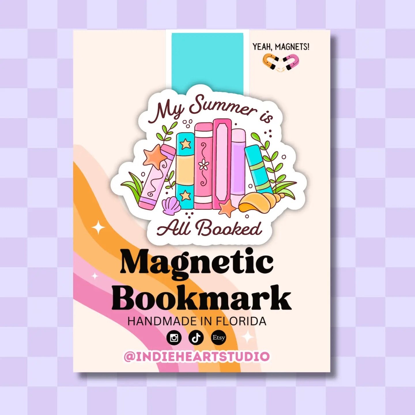 My Summer is Booked | Magnetic Bookmark