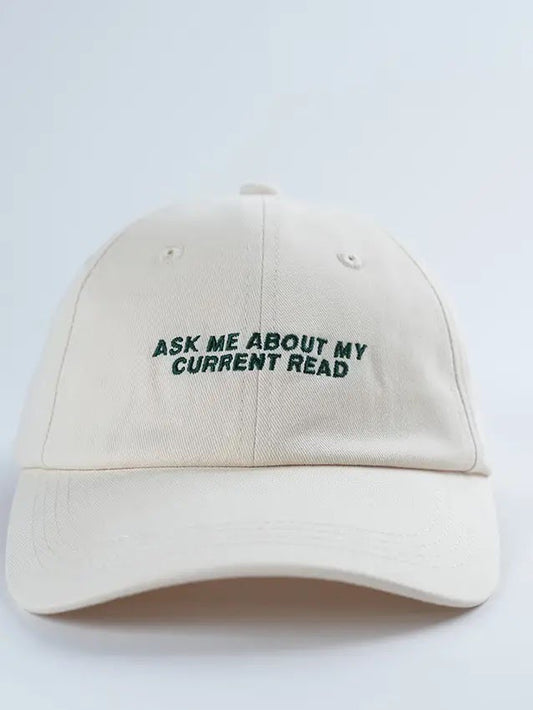 Ask Me About My Current Read | Baseball Hat