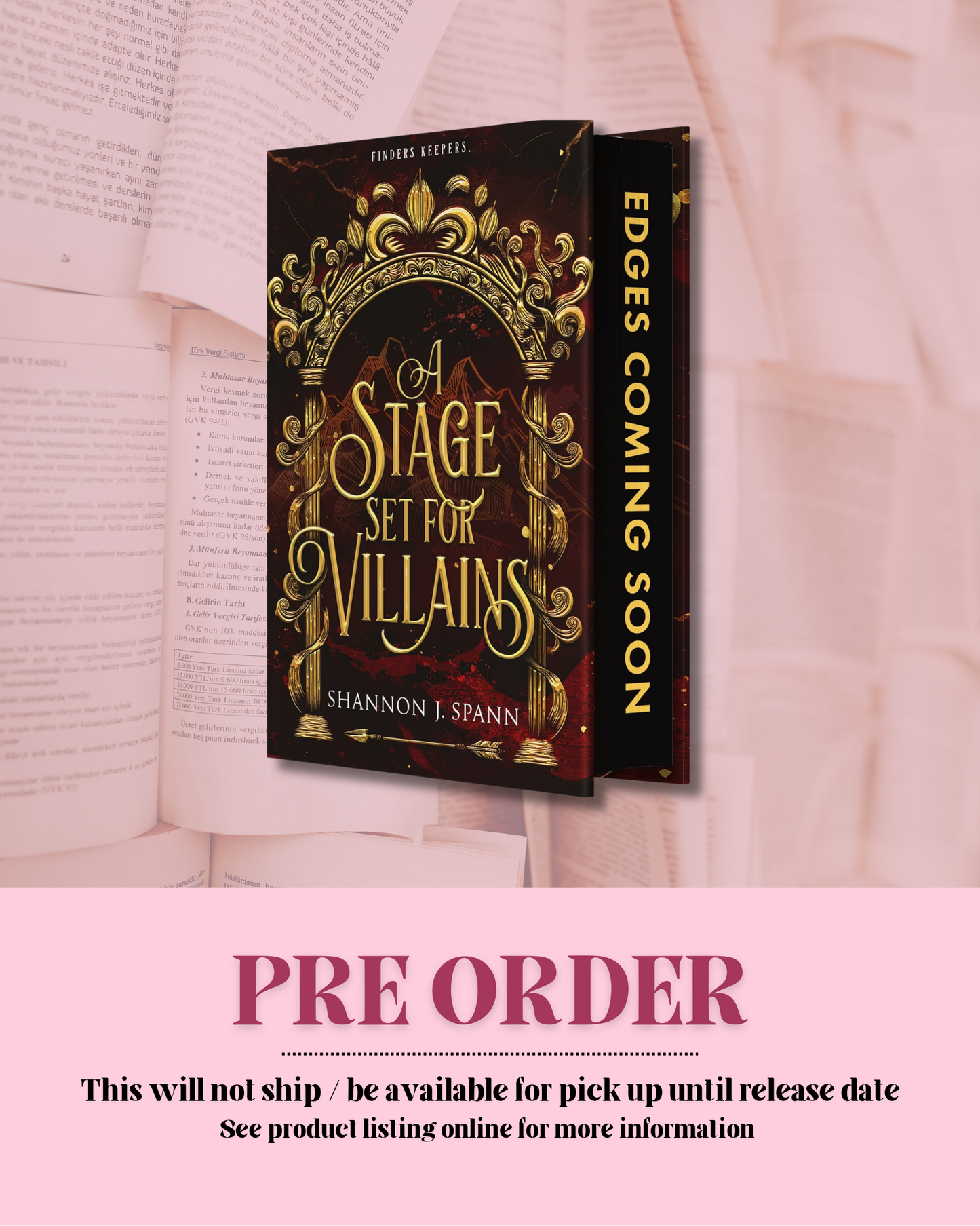 A Stage Set for Villains by Shannon J. Spann *PREORDER*